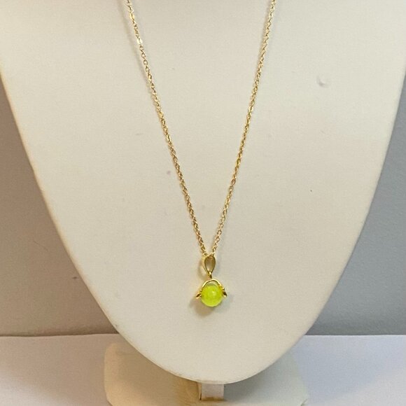 Lemon Jade solitary crystal pendant NEW - Picture 2 of 2